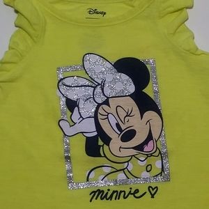 Disney yellow Minnie Mouse sleeves shirt
